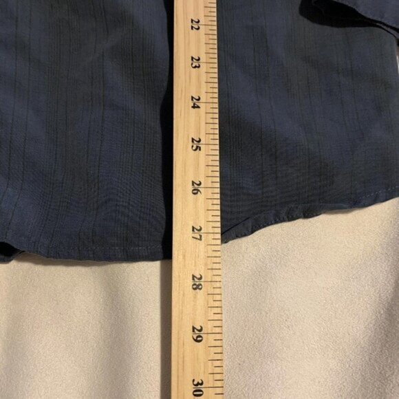 Urban Rags Mens Shirt Long Sleeve Size Large Dark Blue Stitching Defect - Picture 6 of 8